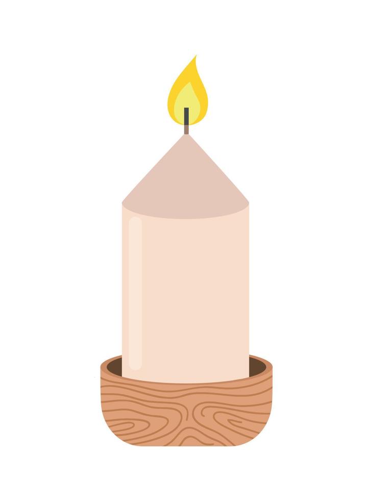 candle aromatic flame vector