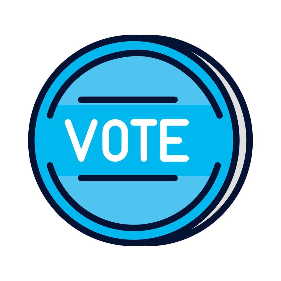 elections vote badge vector