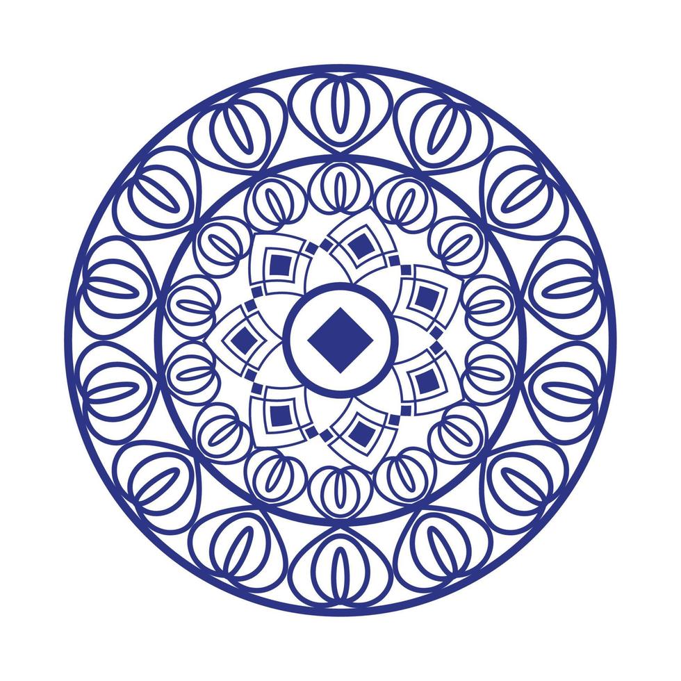 mandala bohemian deco vector