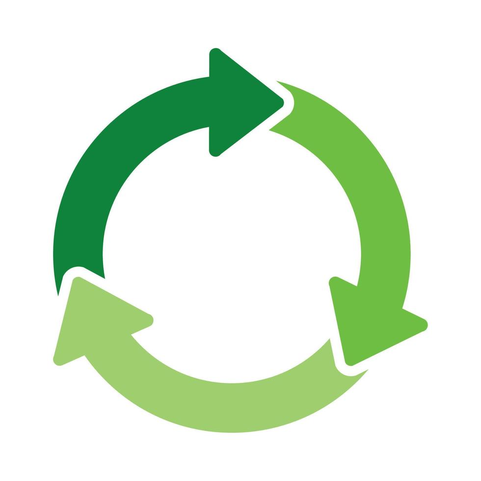 arrow recycle eco friendly vector