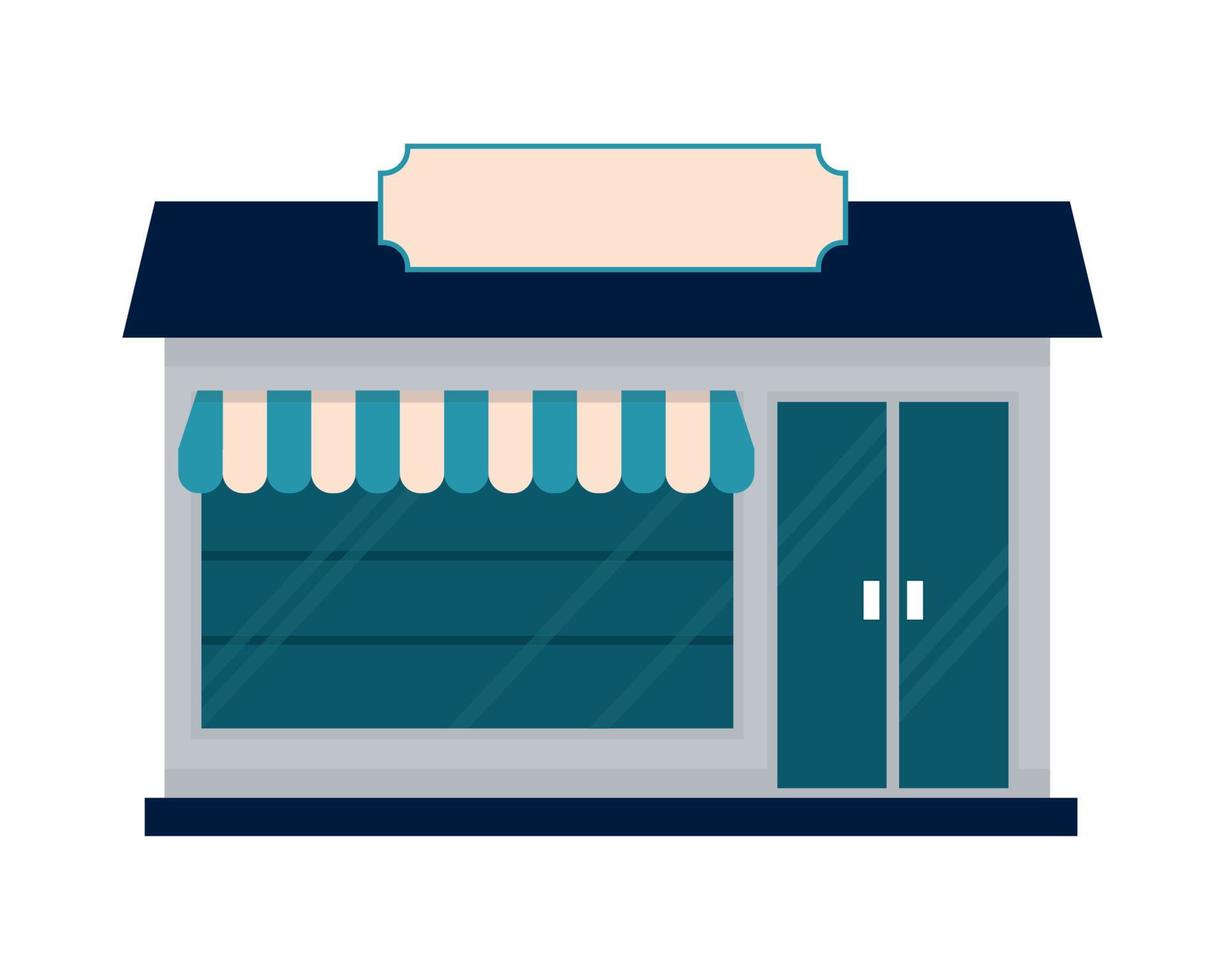 store flat icon vector