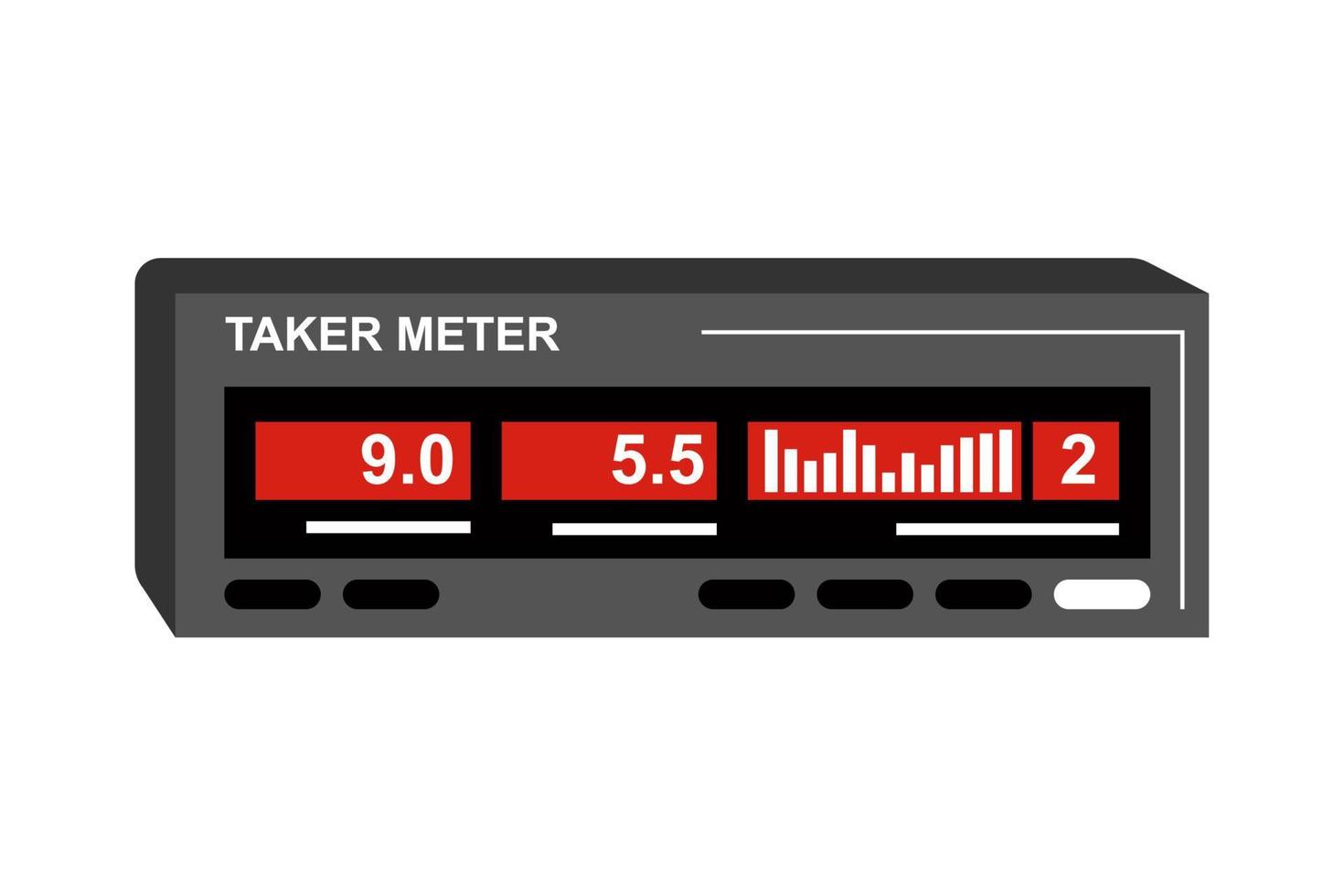 meter taxi icon vector