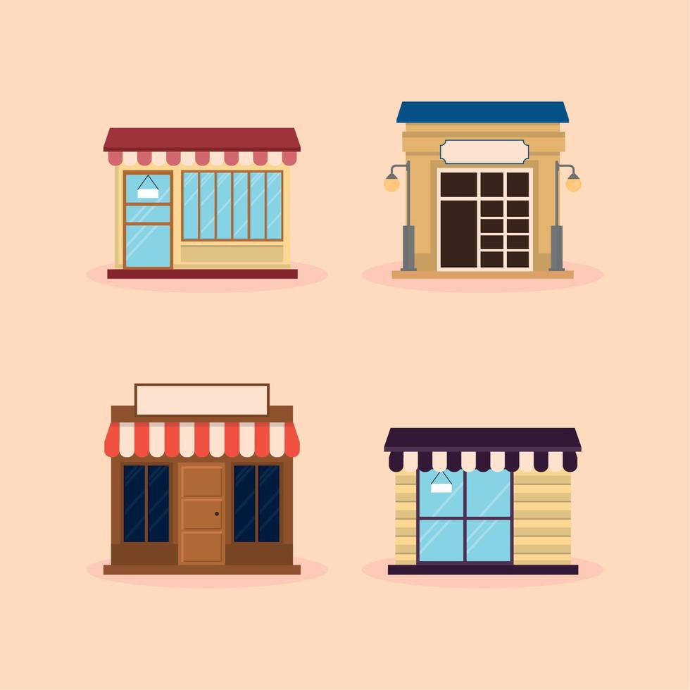 store building city vector