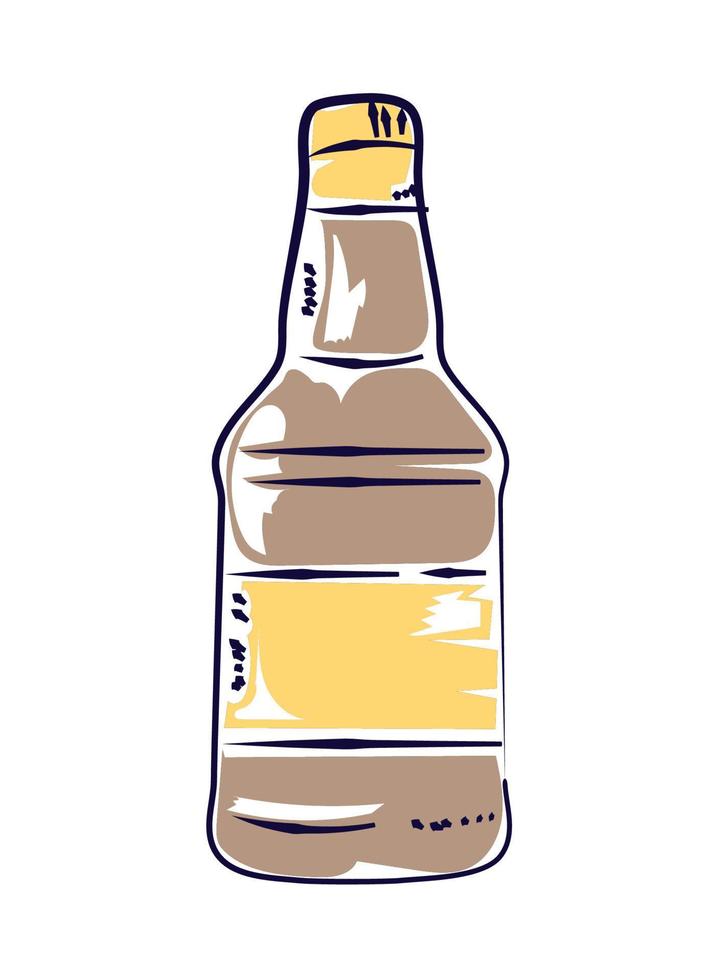 icono de botella de cerveza vector