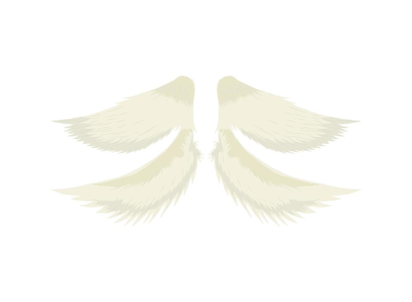 angel wings icon vector