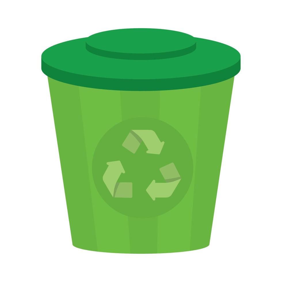 trash can eco friendly vector