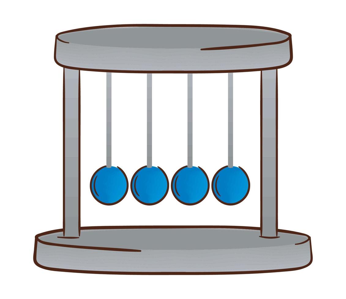 física de la cuna de newton vector