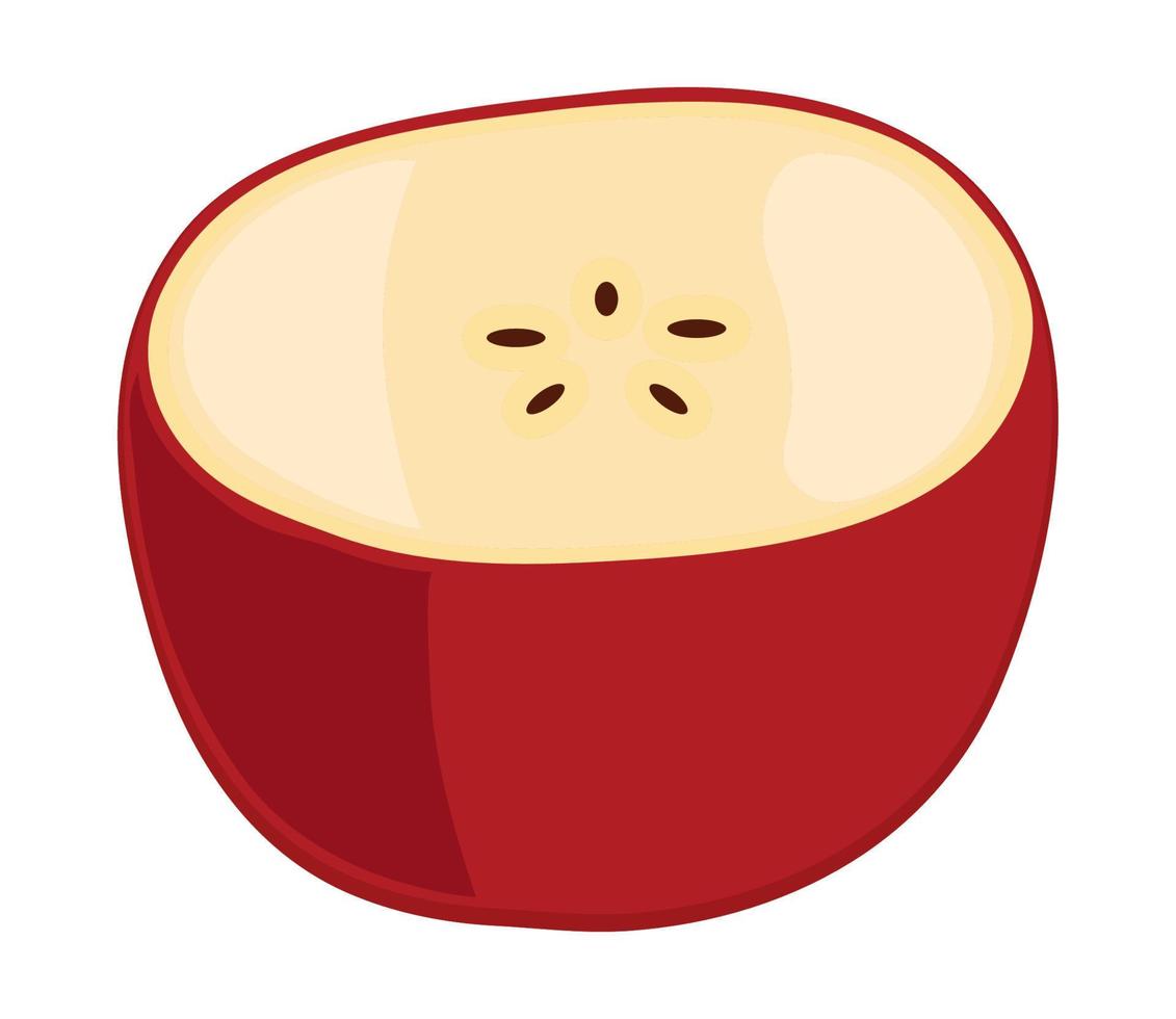 apple fruit icon vector