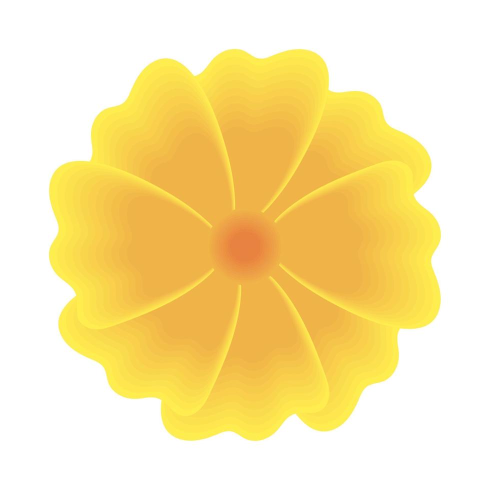 flower cute icon vector