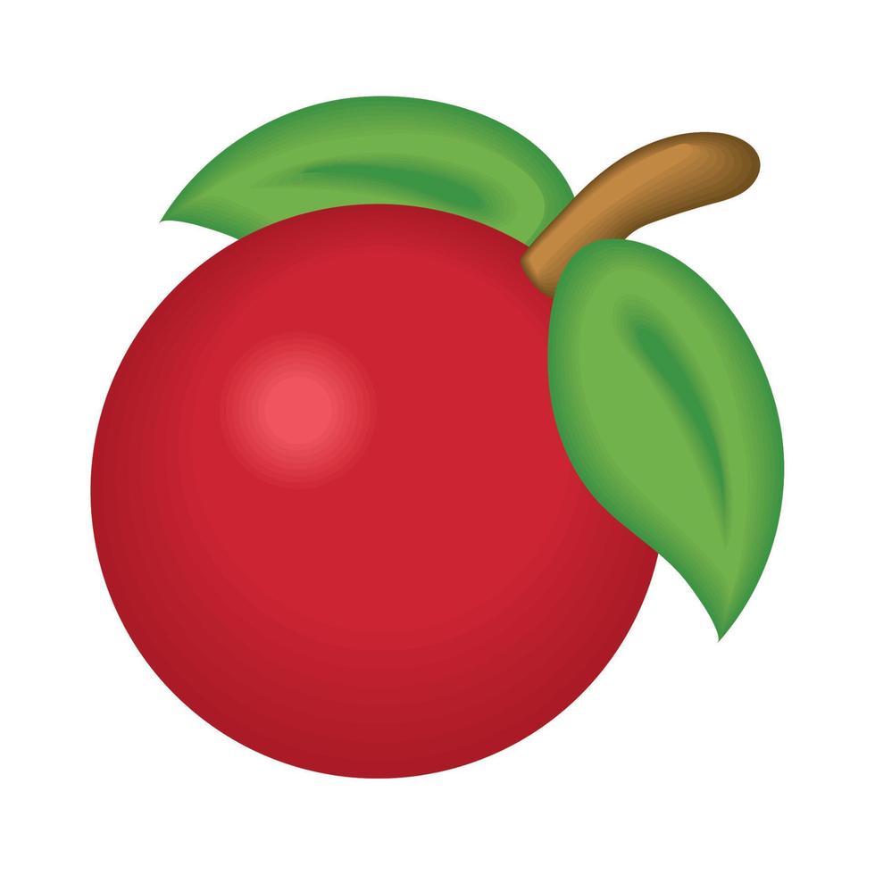 icono de manzana vector