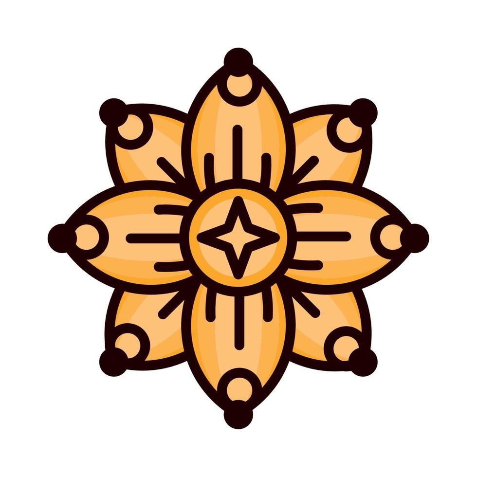 mandala decoration icon vector