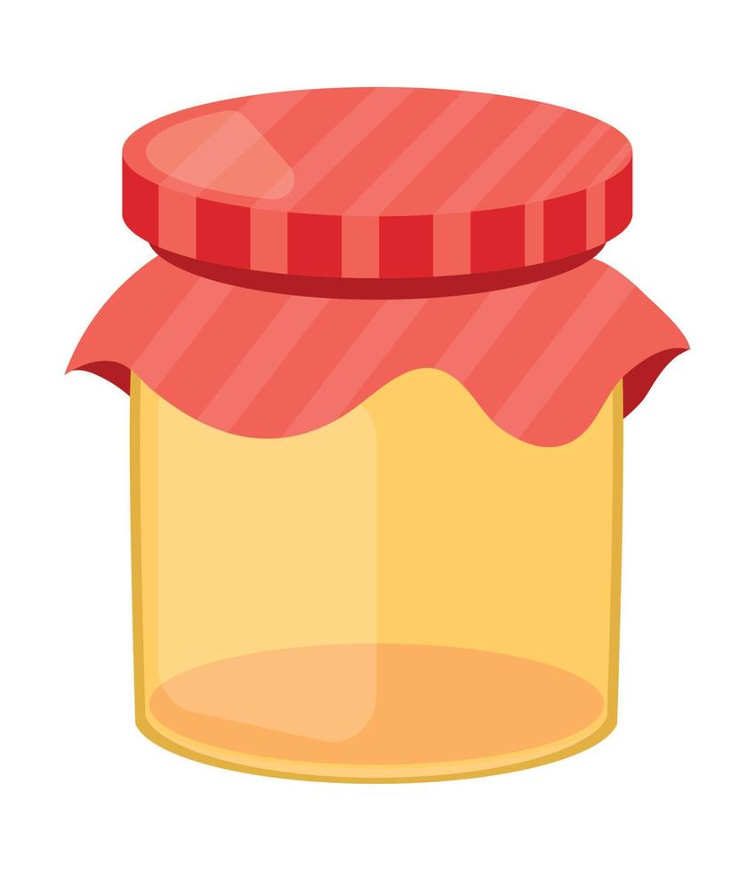 glass jar empty vector