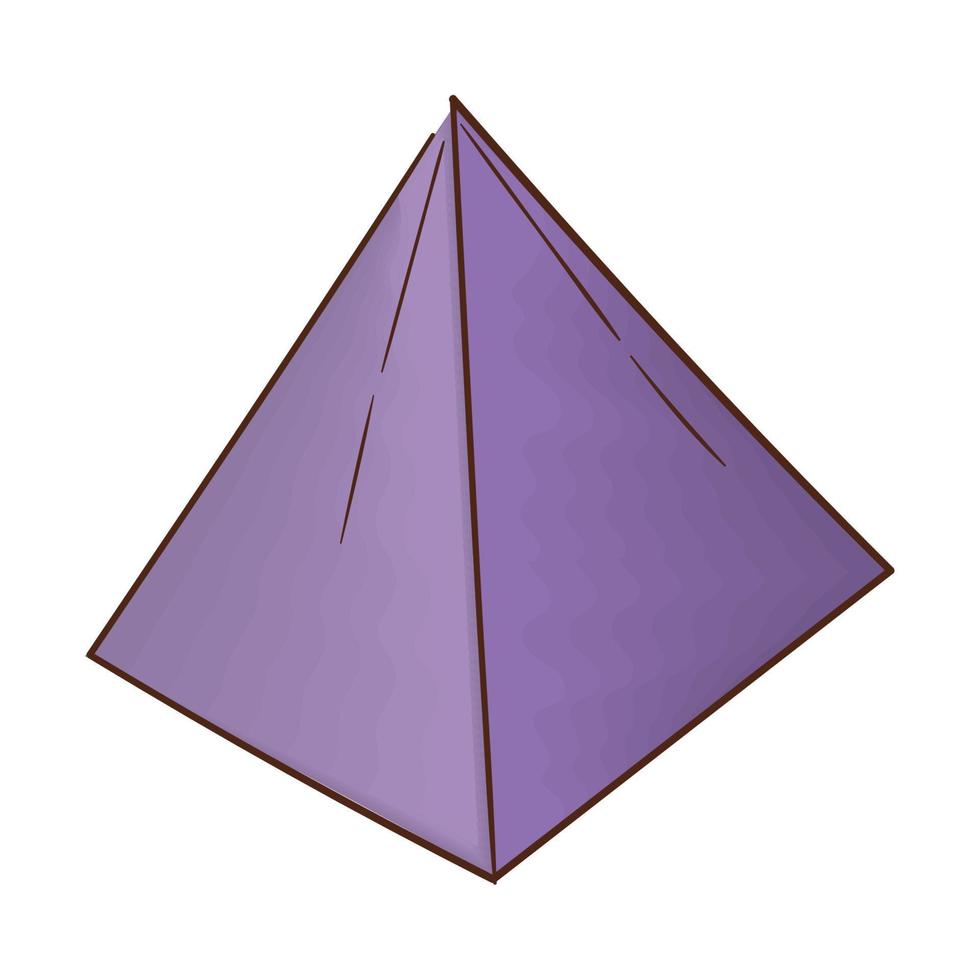 geometric pyramid figure vector