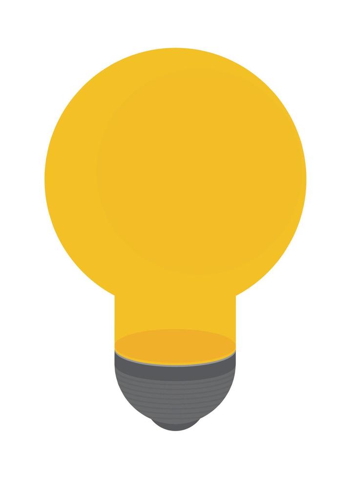 light bulb icon vector