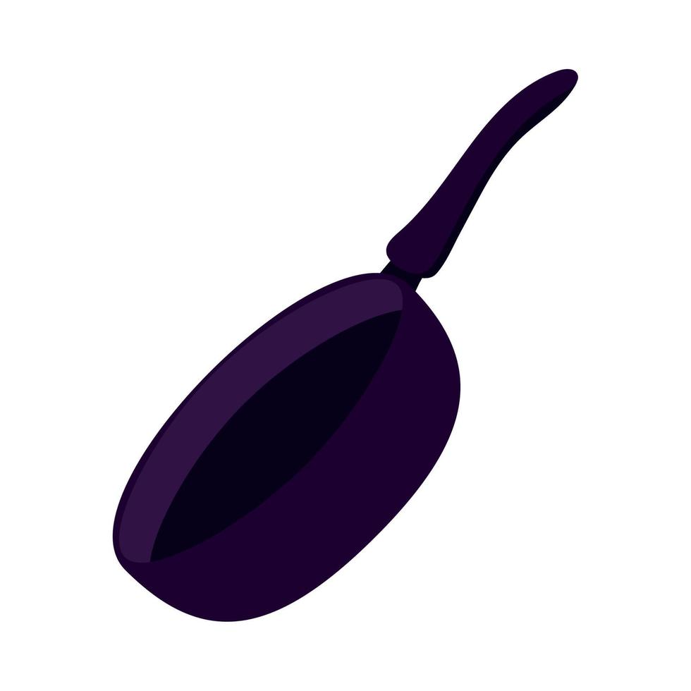 frying pan kitchen icon vector