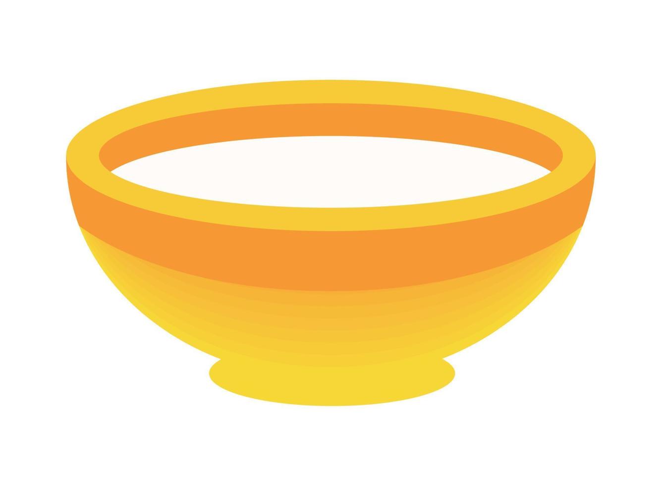 bowl with liquid vector