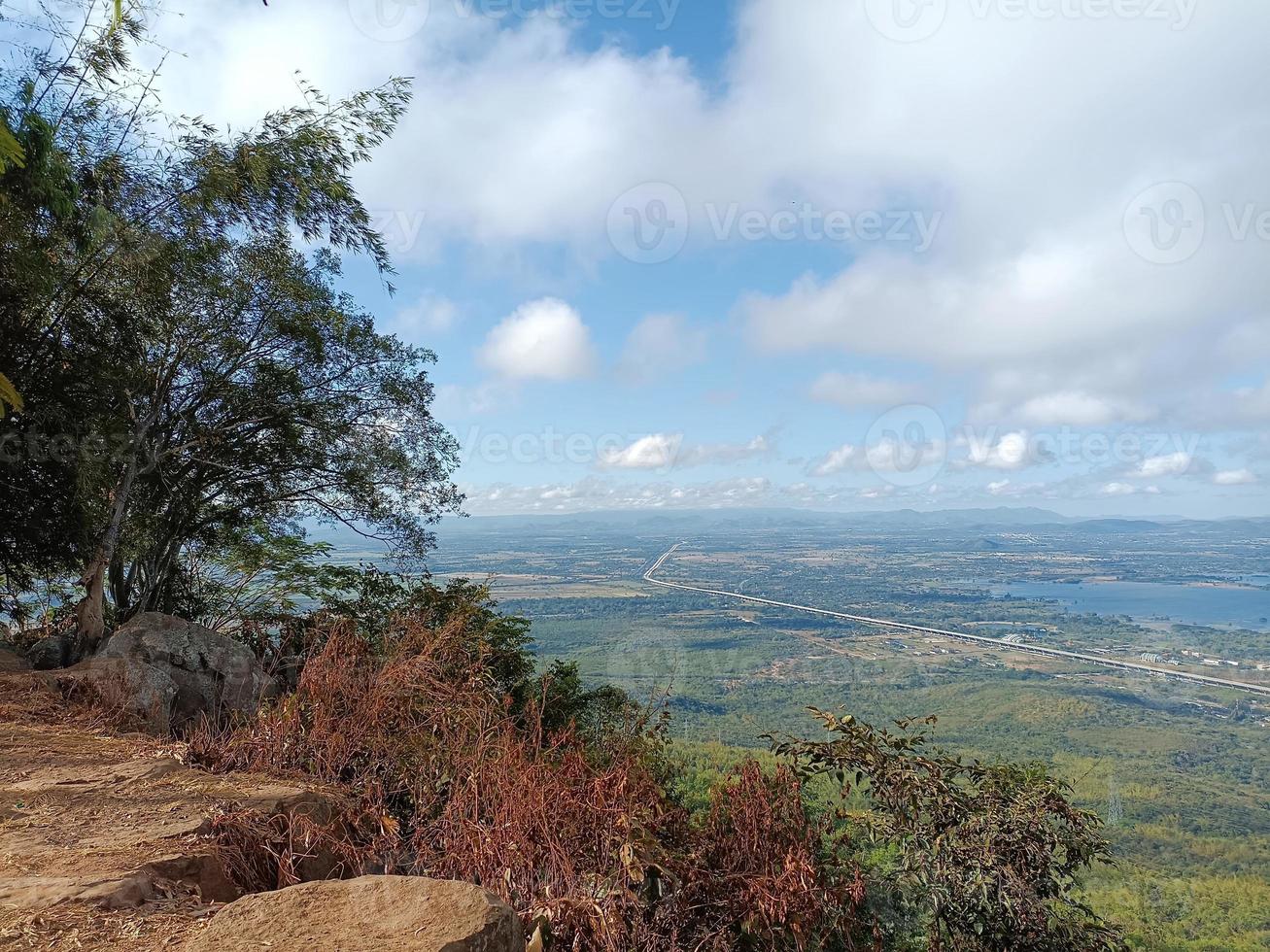 Nature blue sky countryside rural view clear weather abstract background image photo