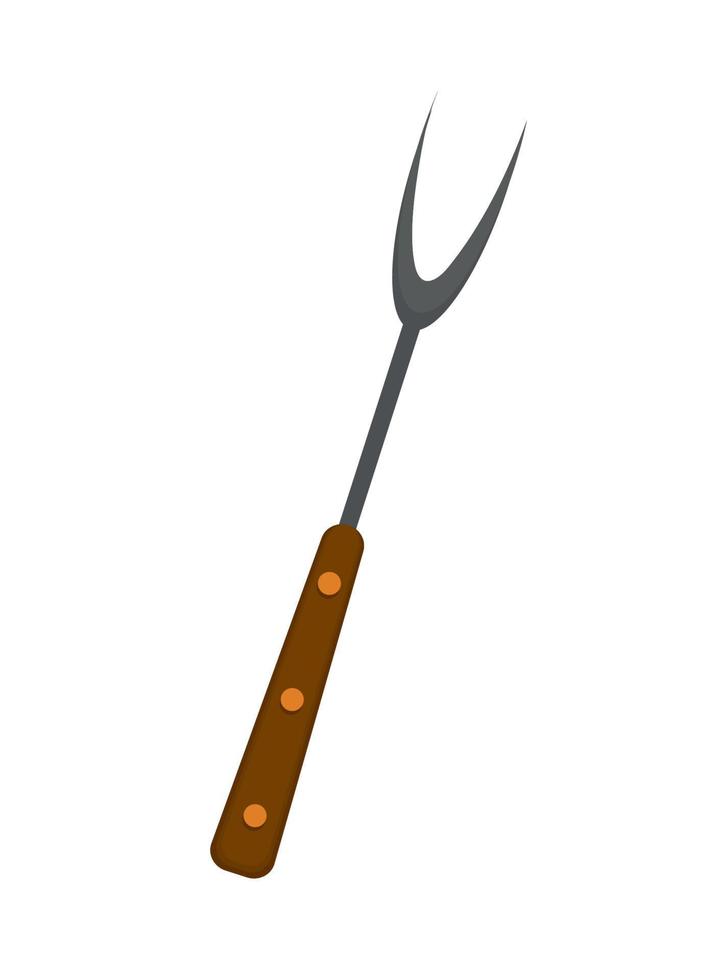 bbq fork utensil vector