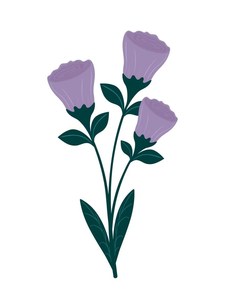 flowers decoration icon vector