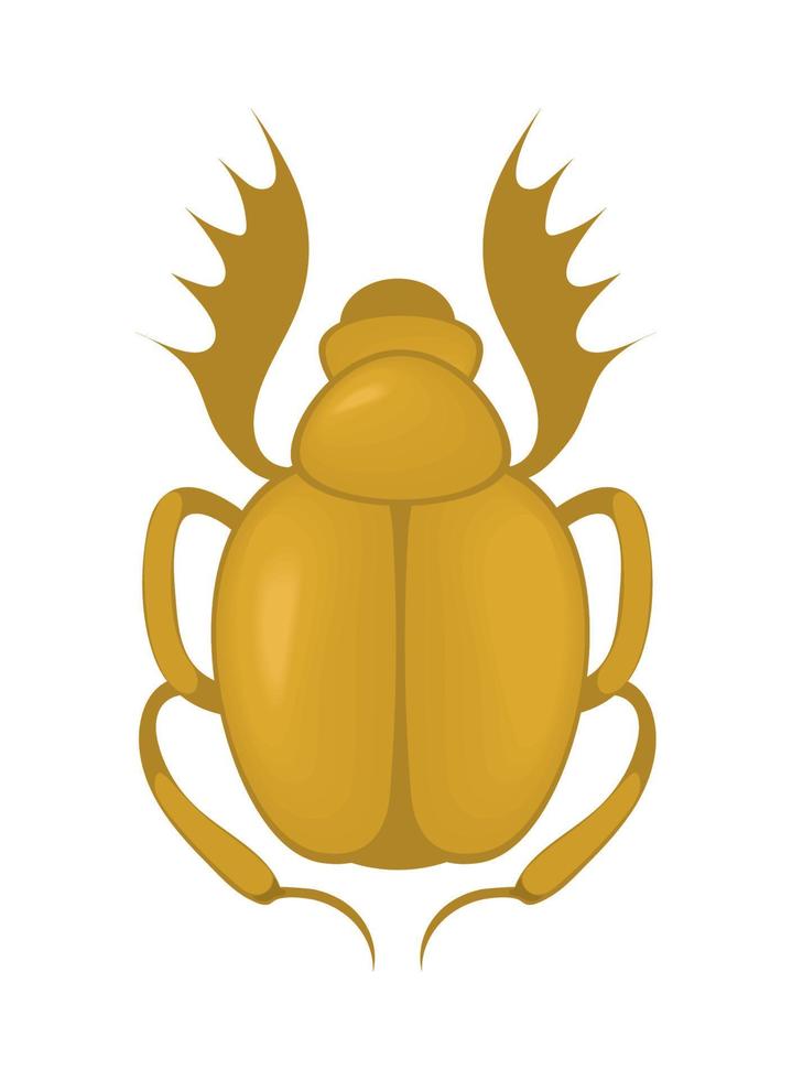 icono de escarabajo de egipto vector