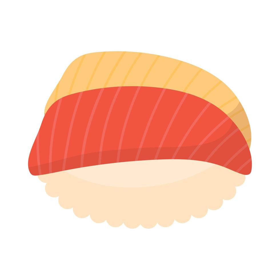 sabroso sushi marisco vector