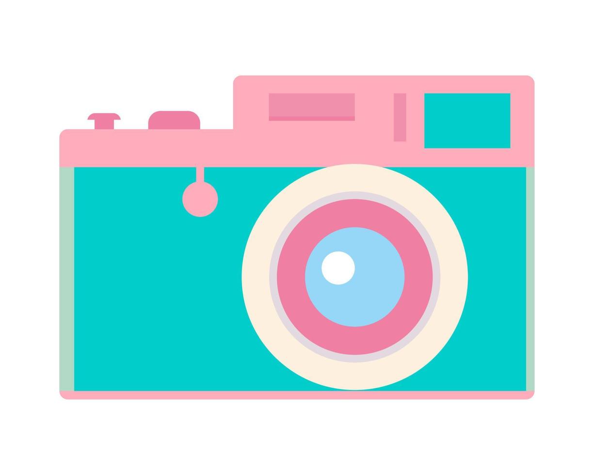 icono de la cámara de fotos de los años 90 vector