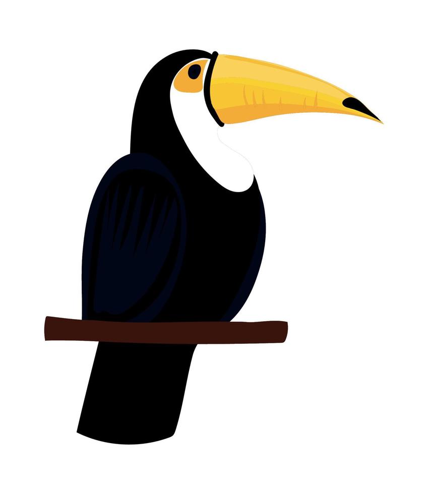 icono de pájaro tucán vector