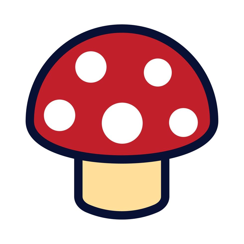 mushroom cartoon icon vector