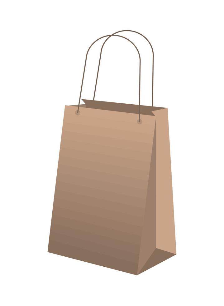 paper shopping bag vector