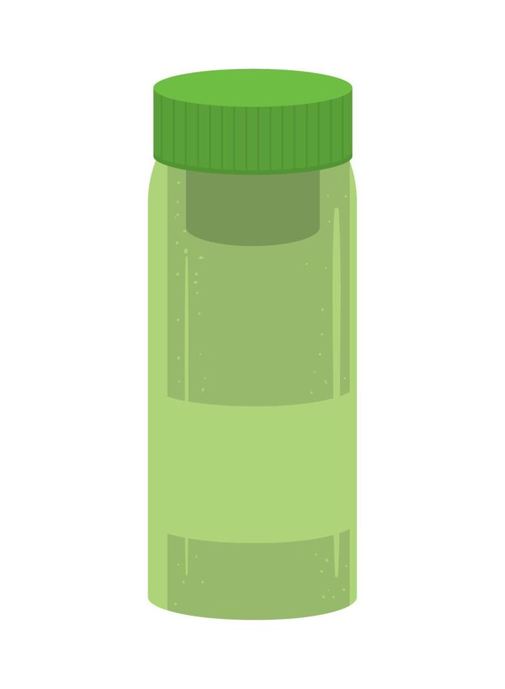 plastic thermos eco friendly vector