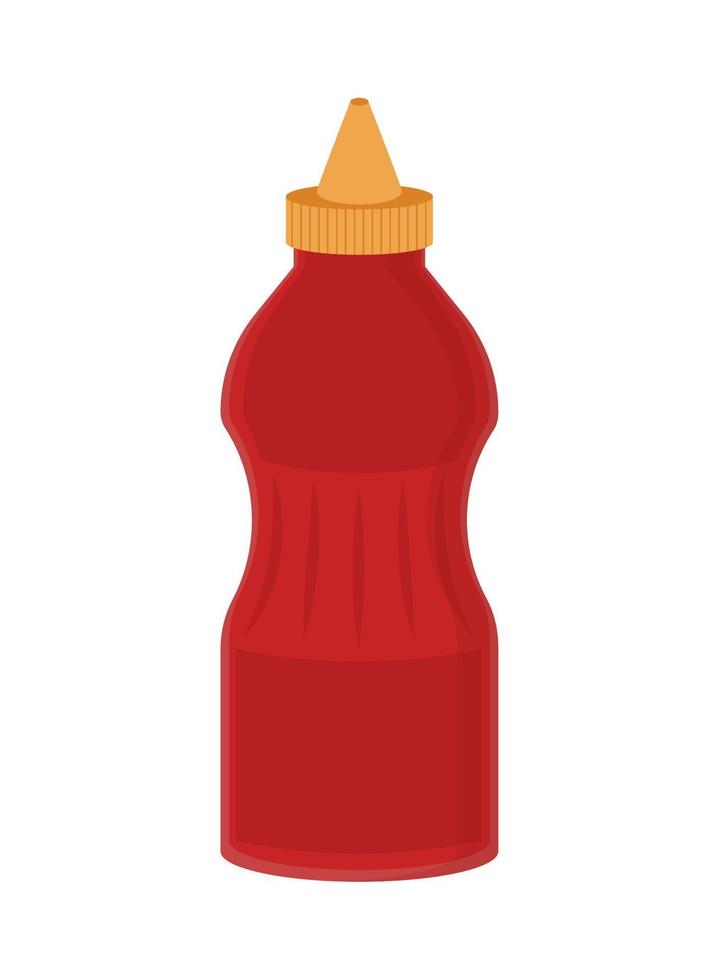 tomato sauce bottle vector
