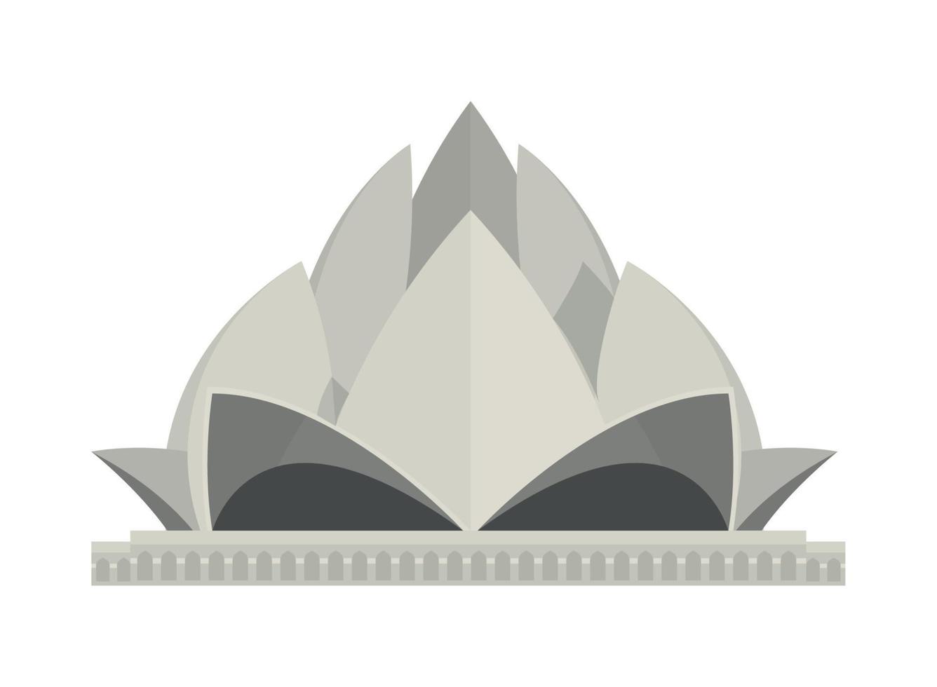 indian lotus temple vector