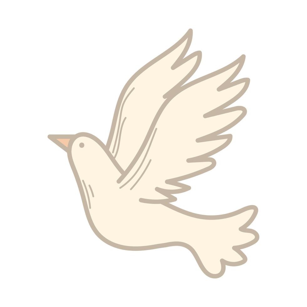 flying pigeon bird vector