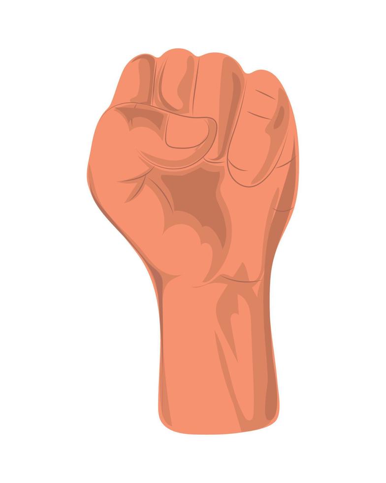 hands in fist vector