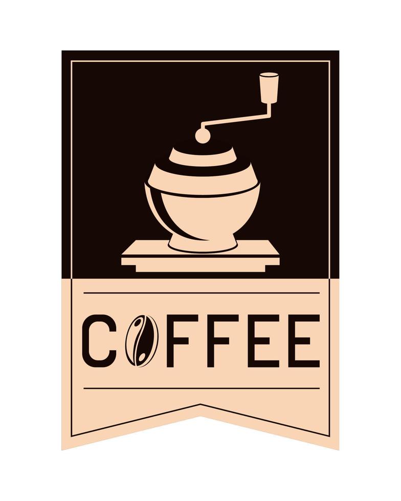 coffee label vector