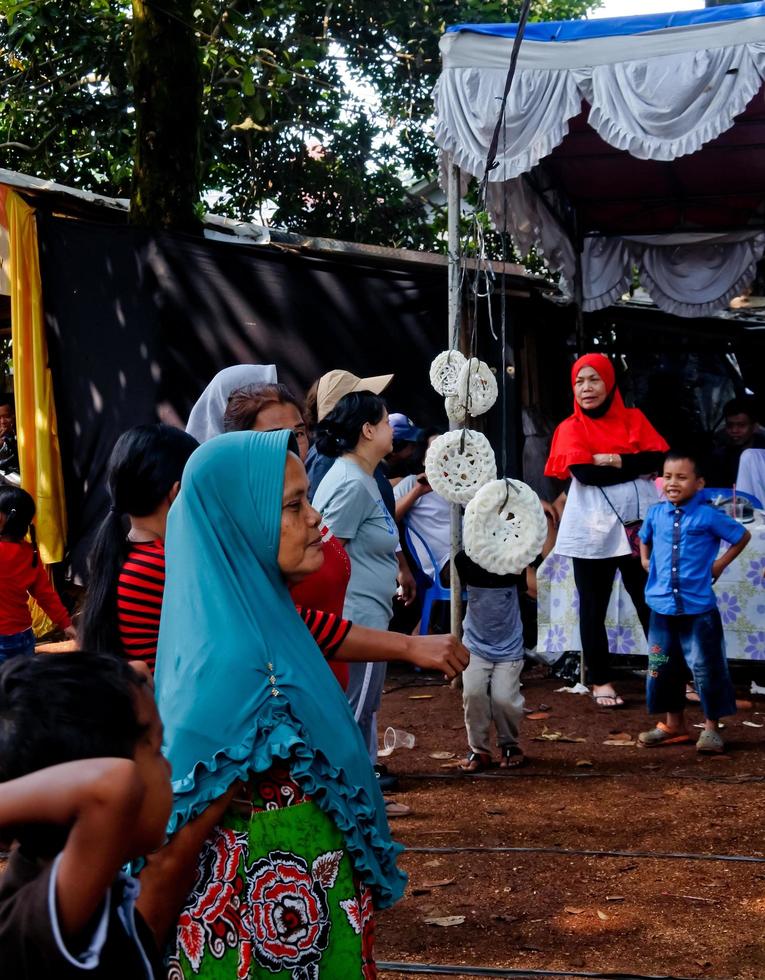 Pamulang, August 17, 2022. Various competitions to commemorate Indonesia's independence day were carried out in a simple but still lively manner. photo