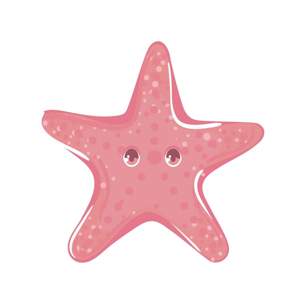 starfish sea life vector