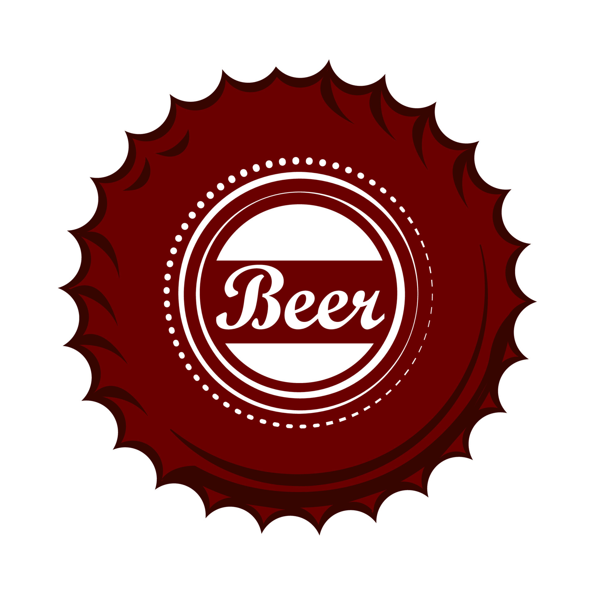 red beer bottle cap 10967756 Vector Art at Vecteezy