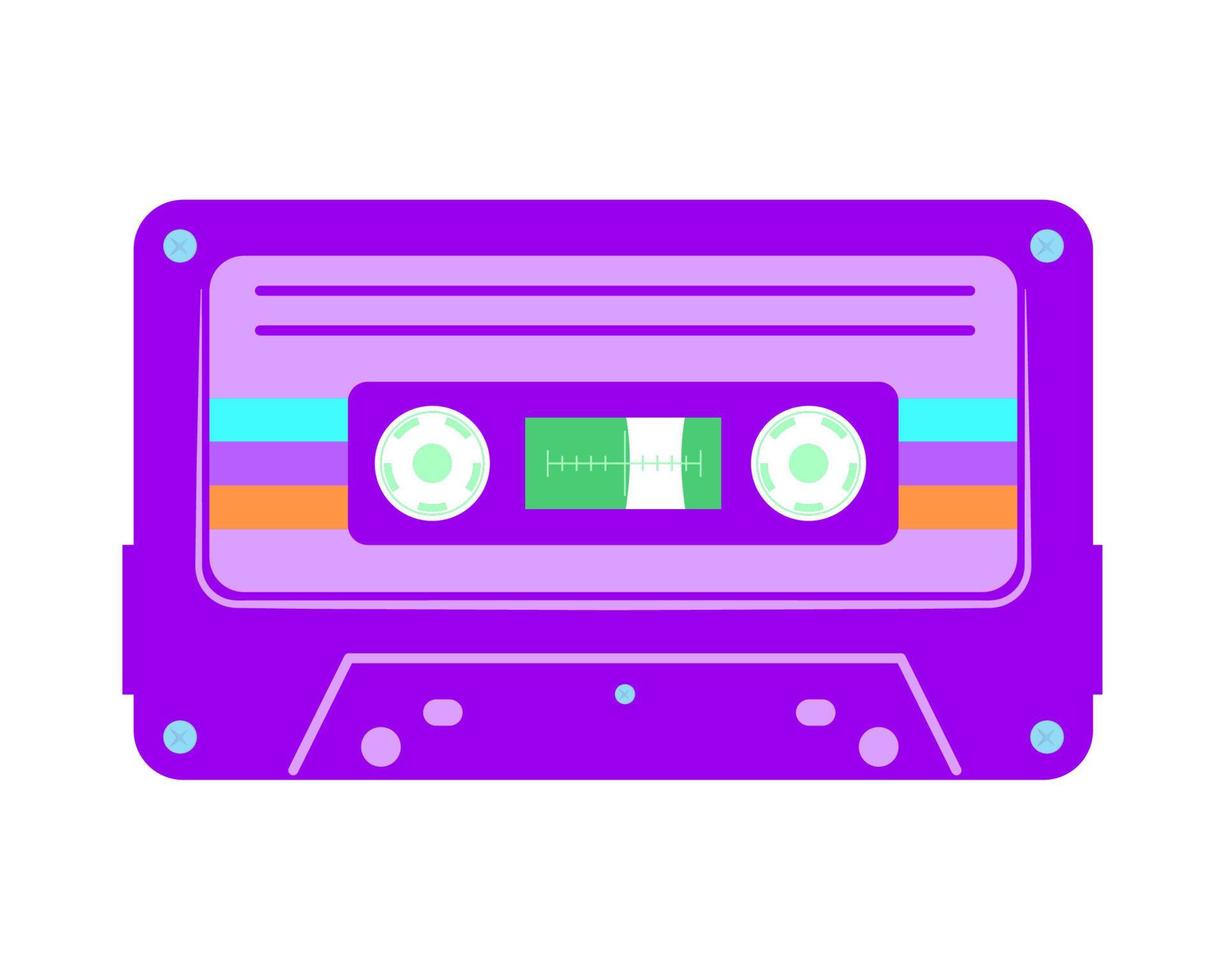 cassette 90s icon vector