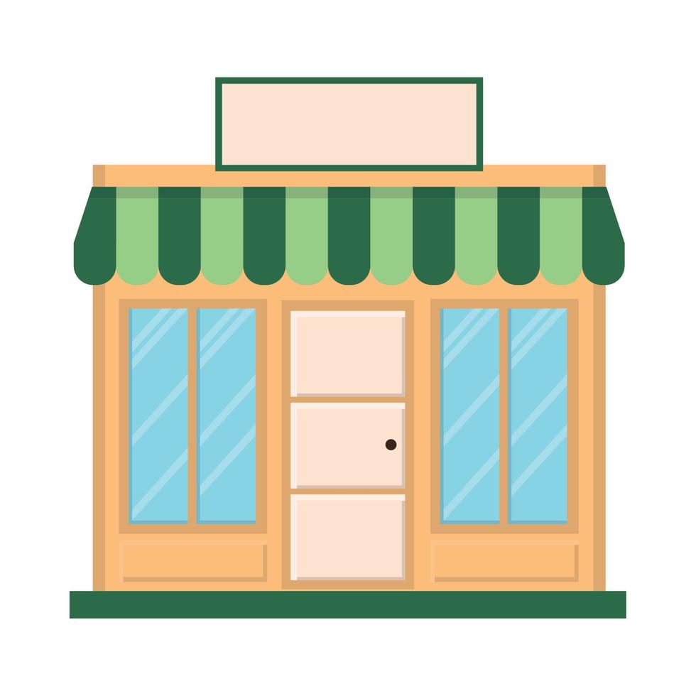 store with billboard vector