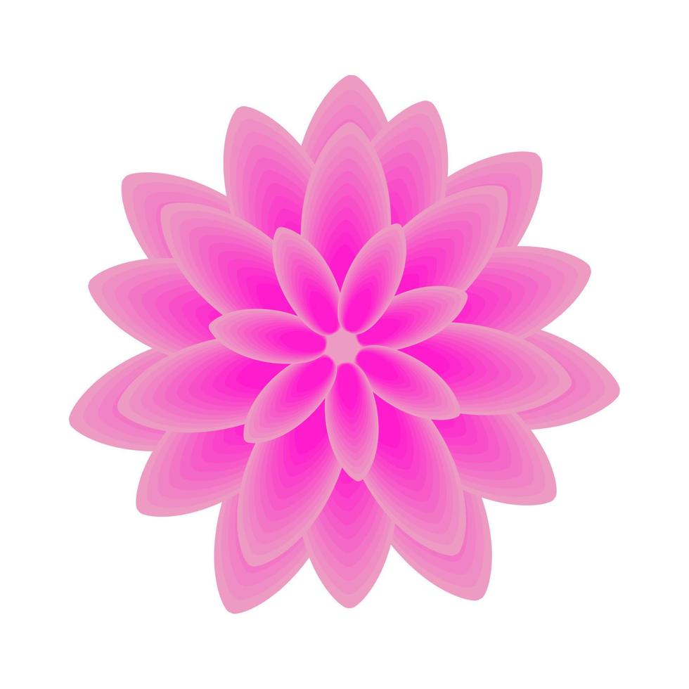 icono de flor rosa vector