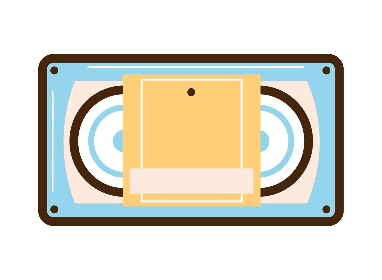 video vhs cassette vector