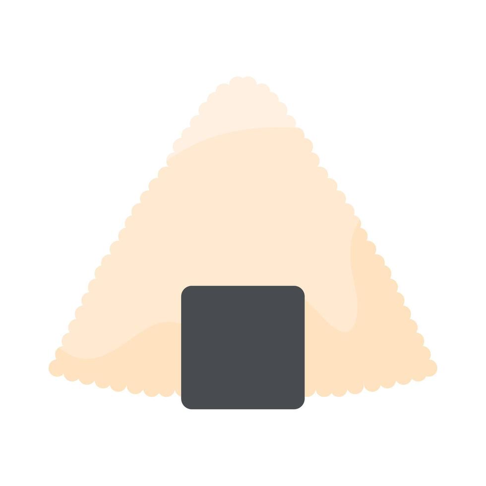 onigiri rice seaweed japanese vector