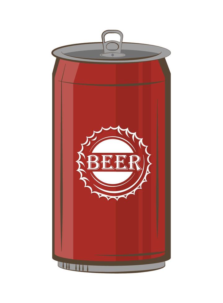 beer can drink vector