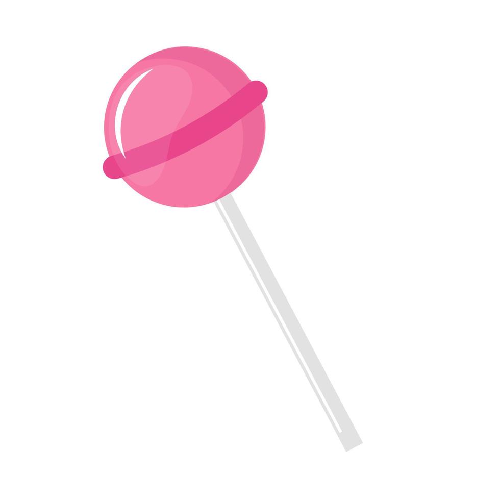 caramelo en icono de palo vector