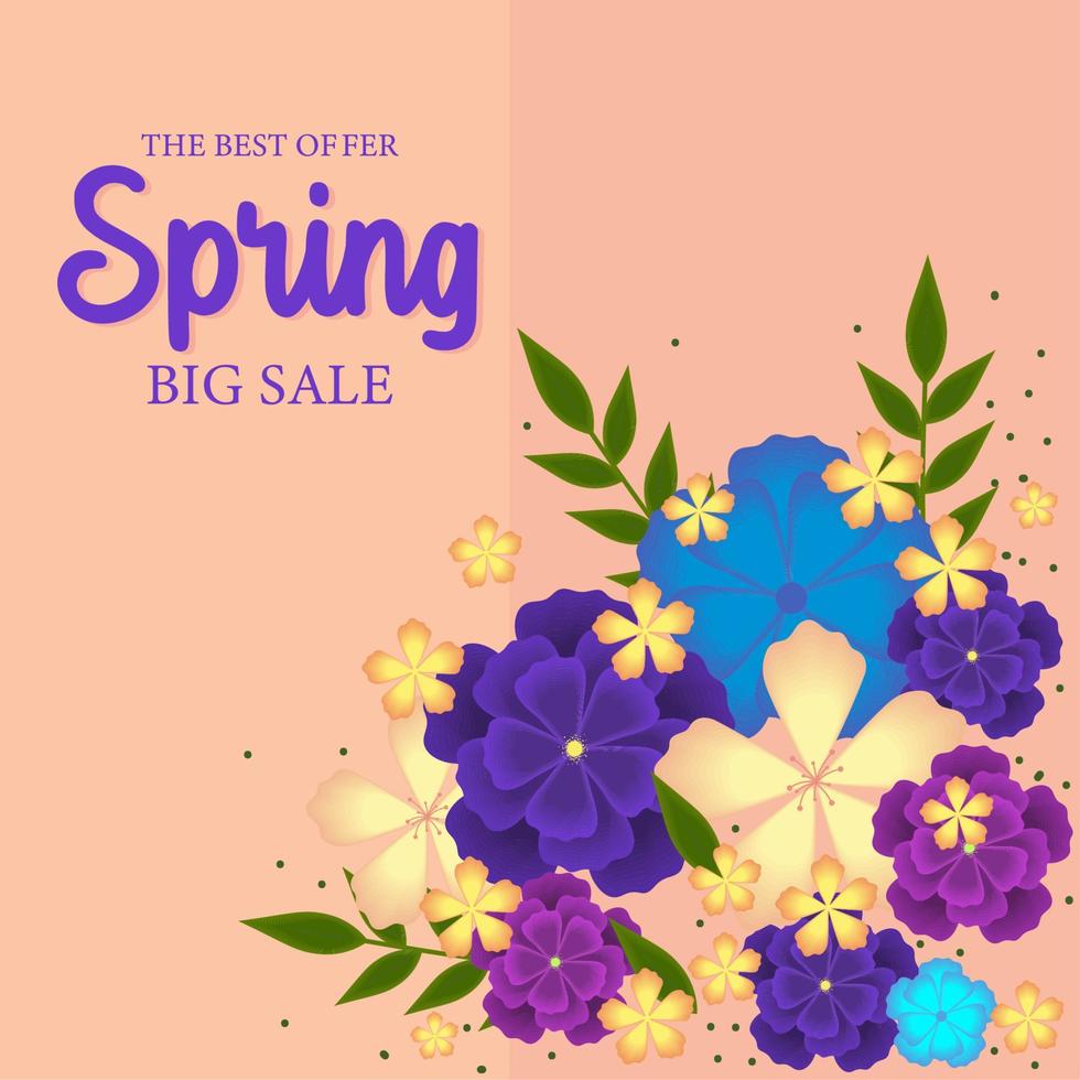 best offer spring sale vector