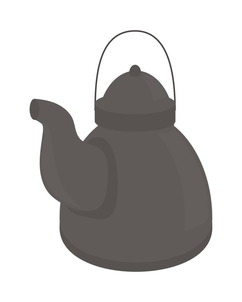 teapot utensil icon vector