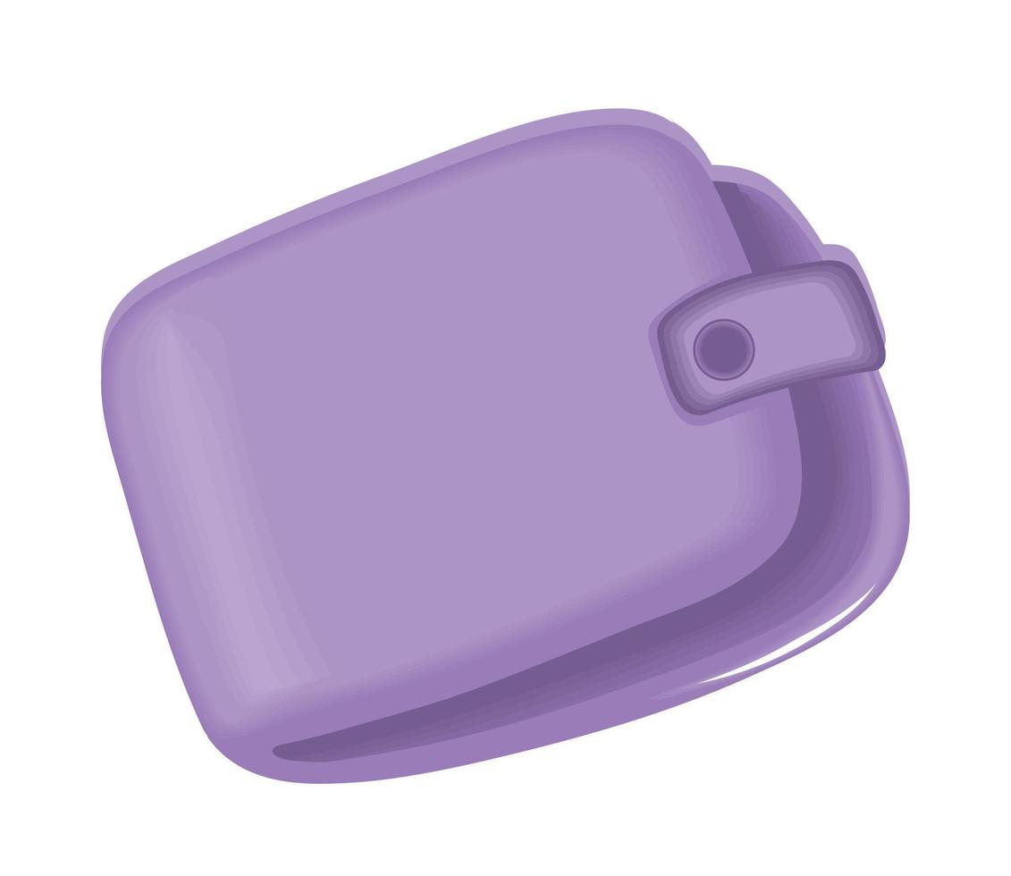 wallet cartoon icon vector