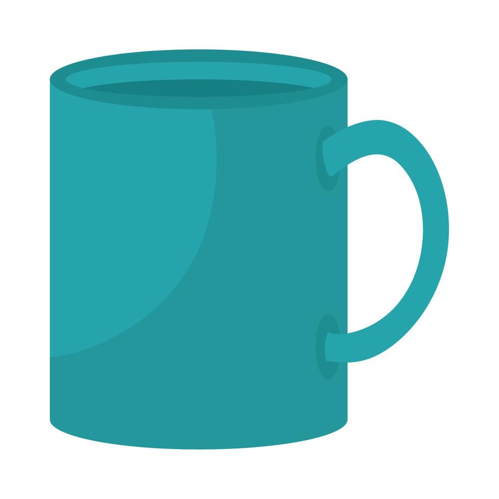 green mug ceramic vector