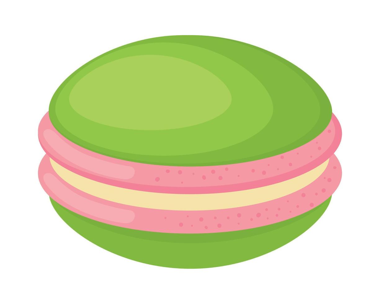 macaroon dessert snack vector